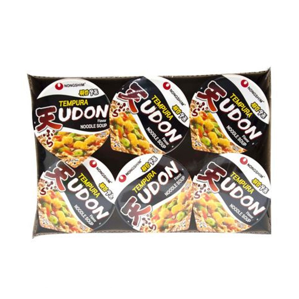 Nongshim Tempura Udon Noodle Soup Cup 75g X 6