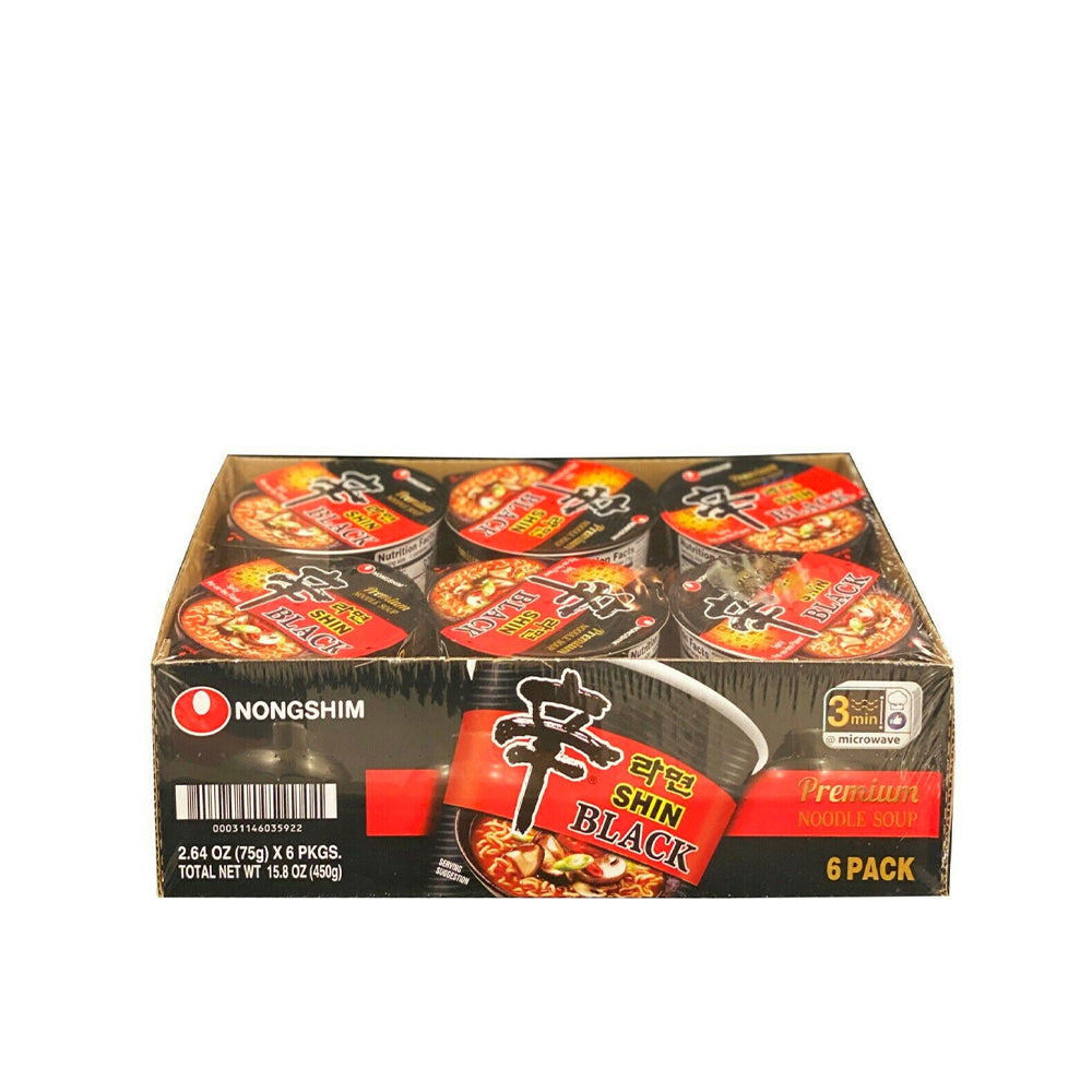 Nongshim Shin Black Cup 75g X 6