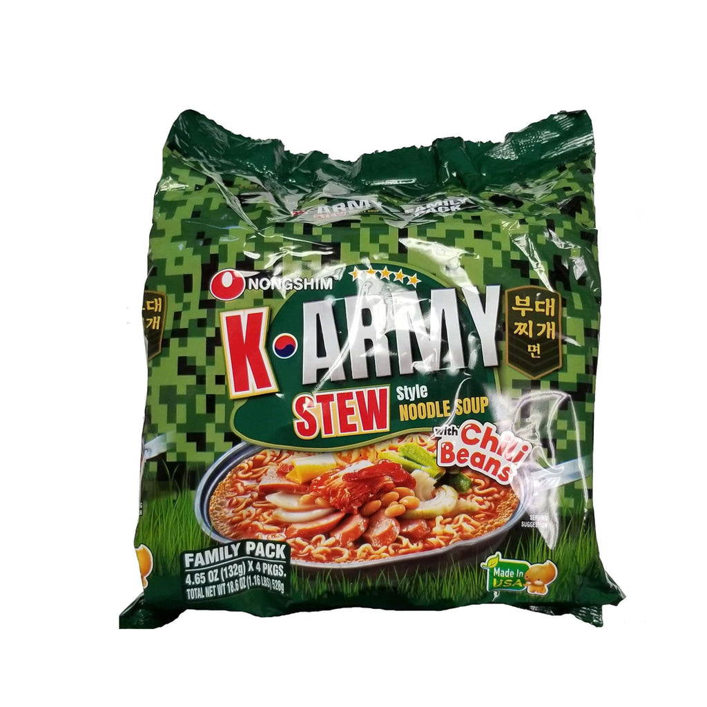 Nongshim K Army Stew Noodle Soup Multi 4.65oz x 4