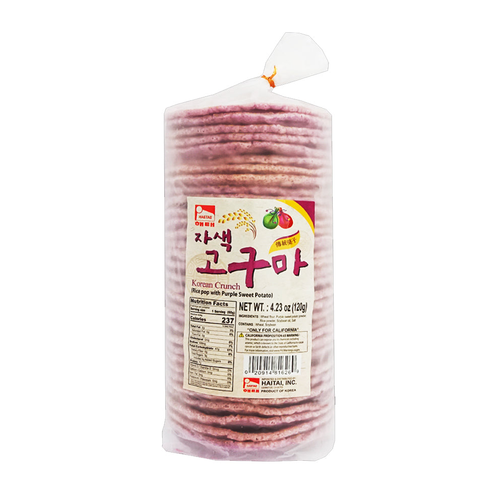 Haitai Rice Pop With Purple Sweet Potato 120g