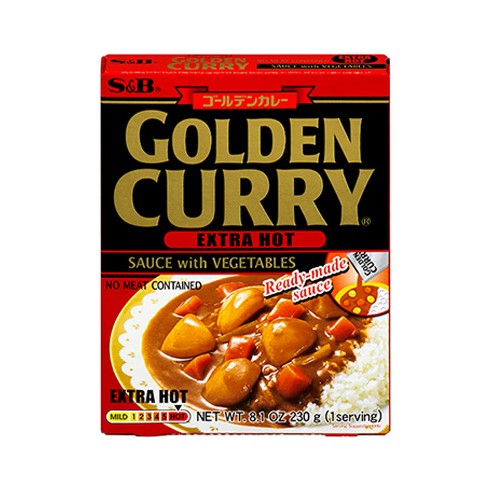 S&B Golden Curry Extra Hot Ready-Made Sauce