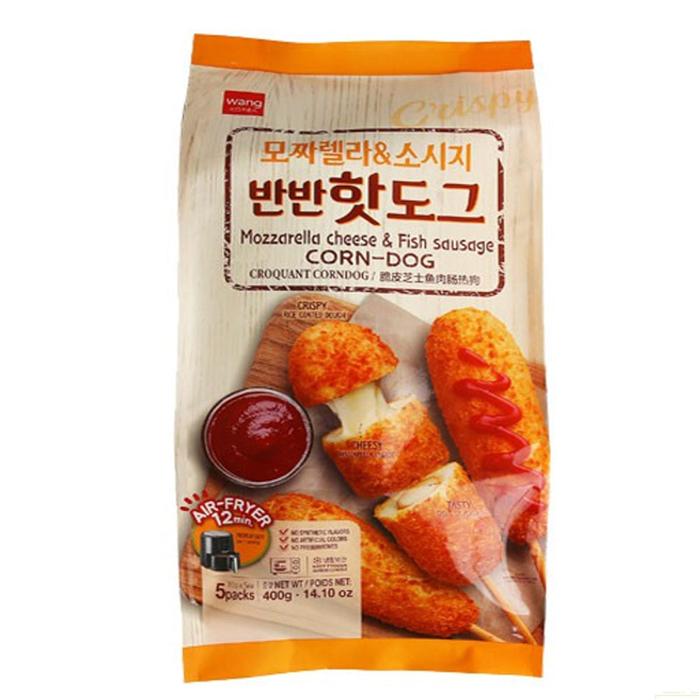 Wang Mozzarella Cheese & Fish Sausage Corn Dog