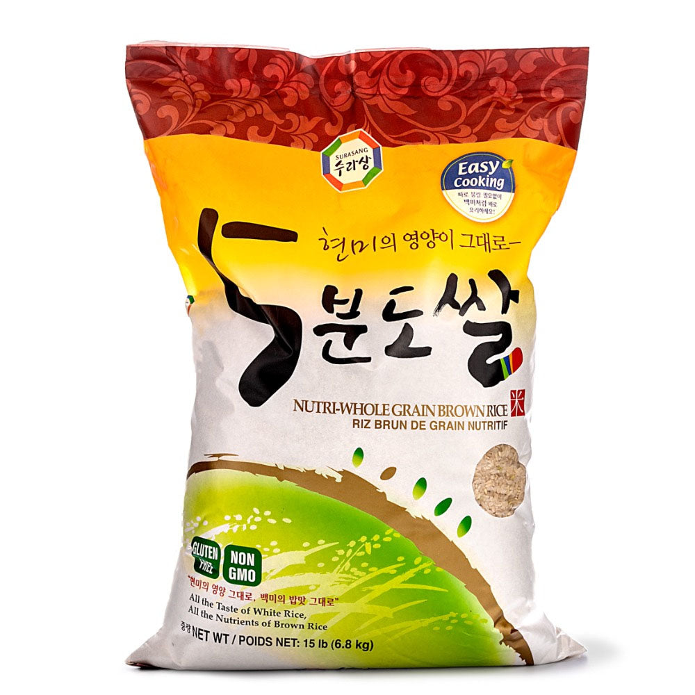 Surasang Nutri-Whole Grain Brown Rice 15LB