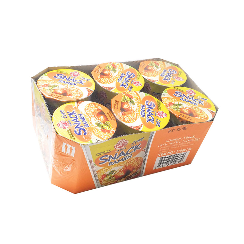 Ottogi Snack Ramen Cup 62g X 6