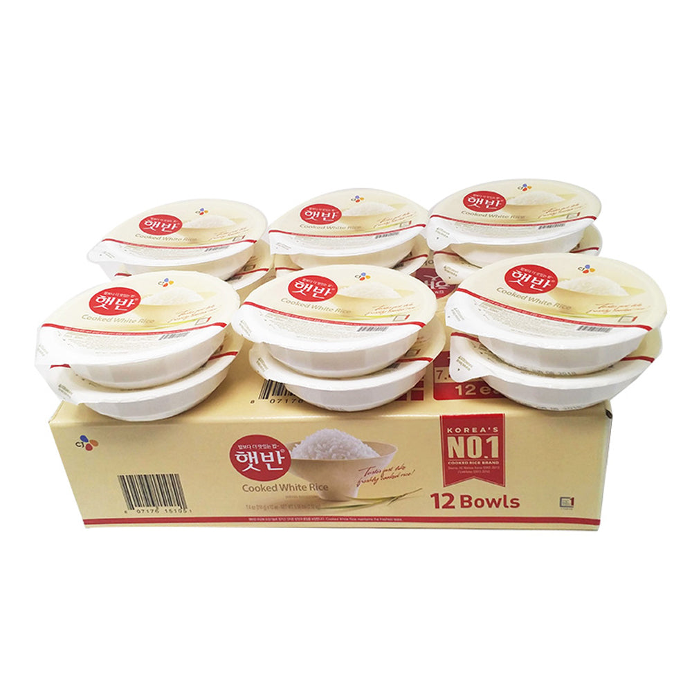 CJ Cooked White Rice Box 210g X 12