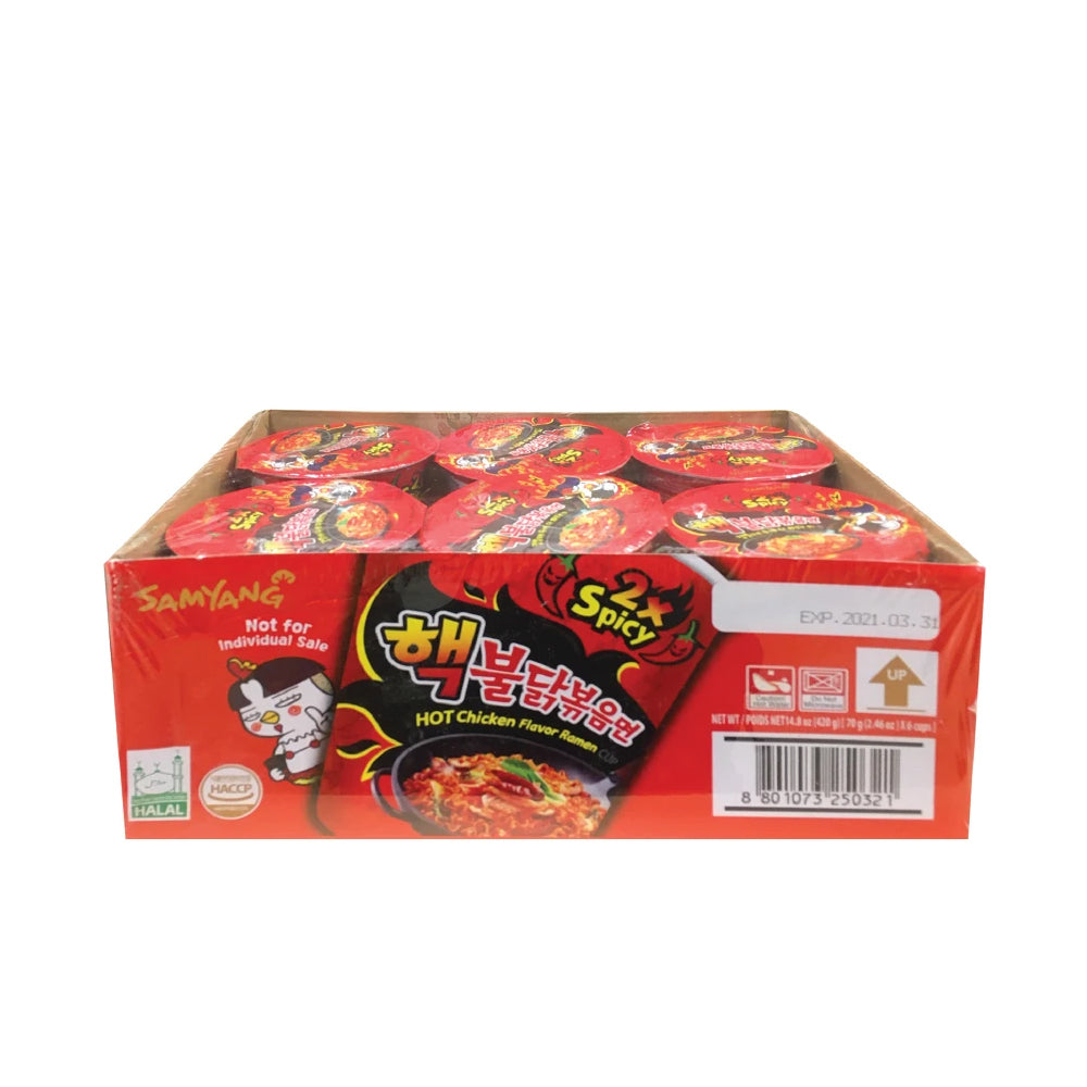 Samyang Buldak 2X Spicy Cup 70g X 6