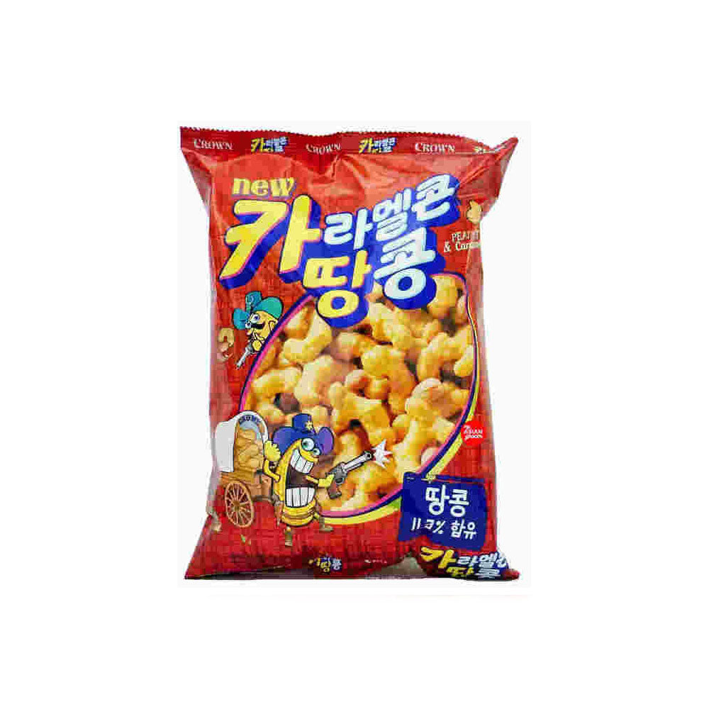 Crown Caramel Corns Peanuts Snack 72g