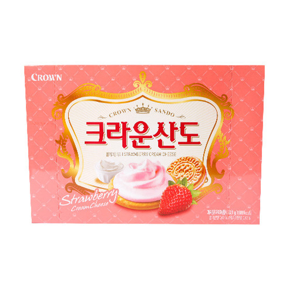 Crown Sando Biscuit Strawberry 323g