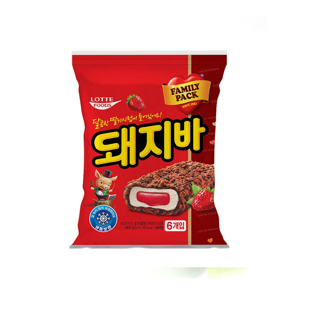 Lotte Frozen Pig Bar 70ml X 6